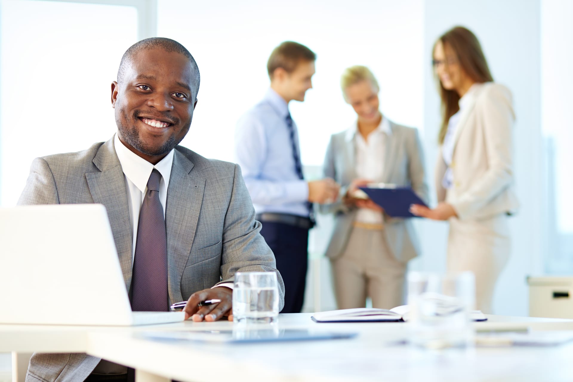 Professional smiling person